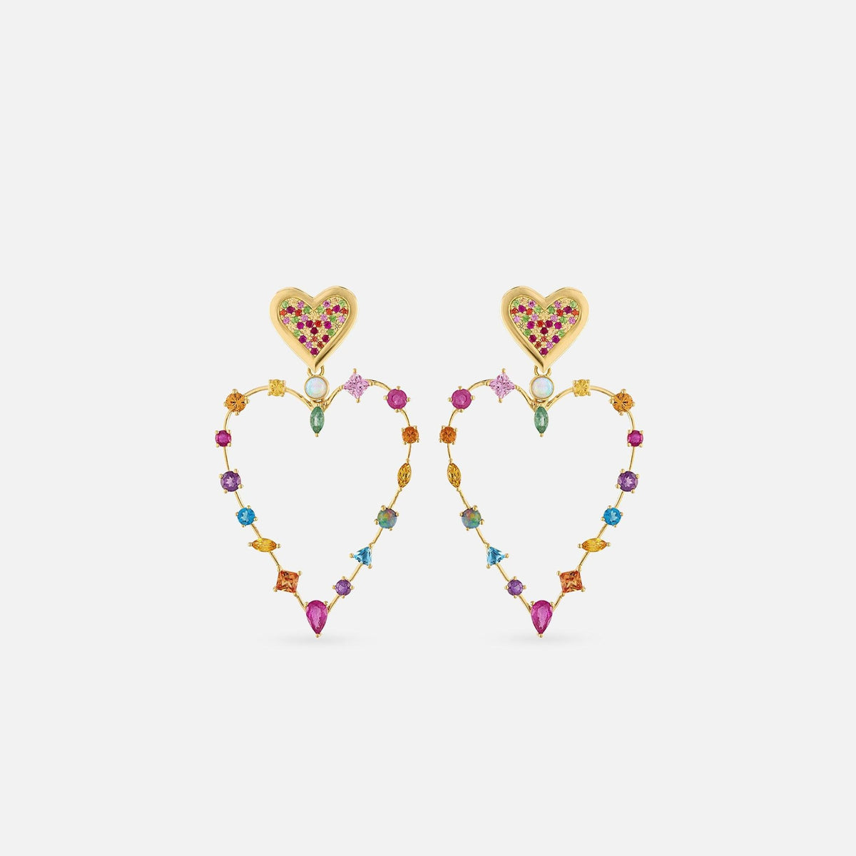Eden Presley Rainbow Love Transformer Earrings 1