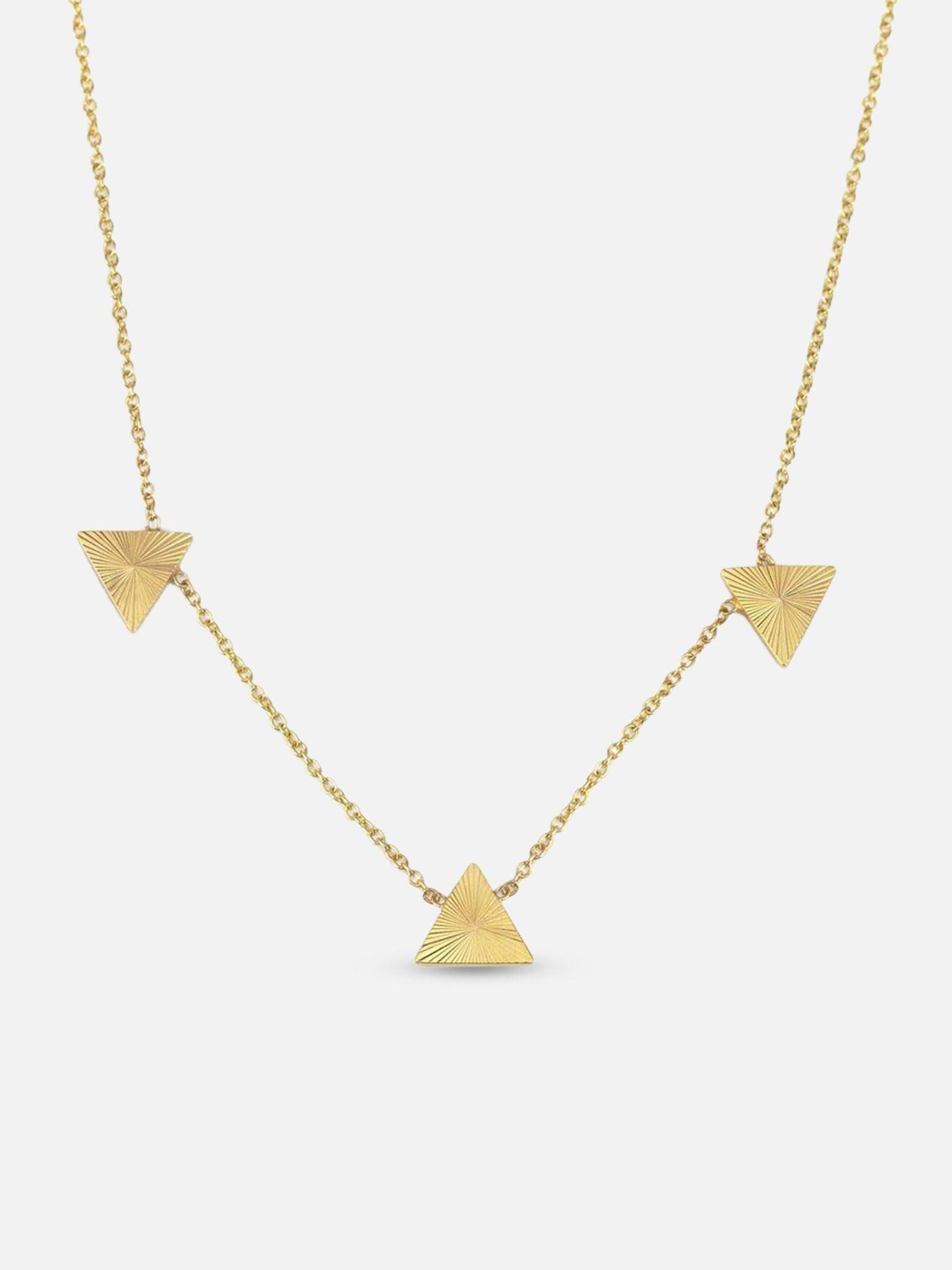 Alice Pierre Starburst Triangle Necklace 1