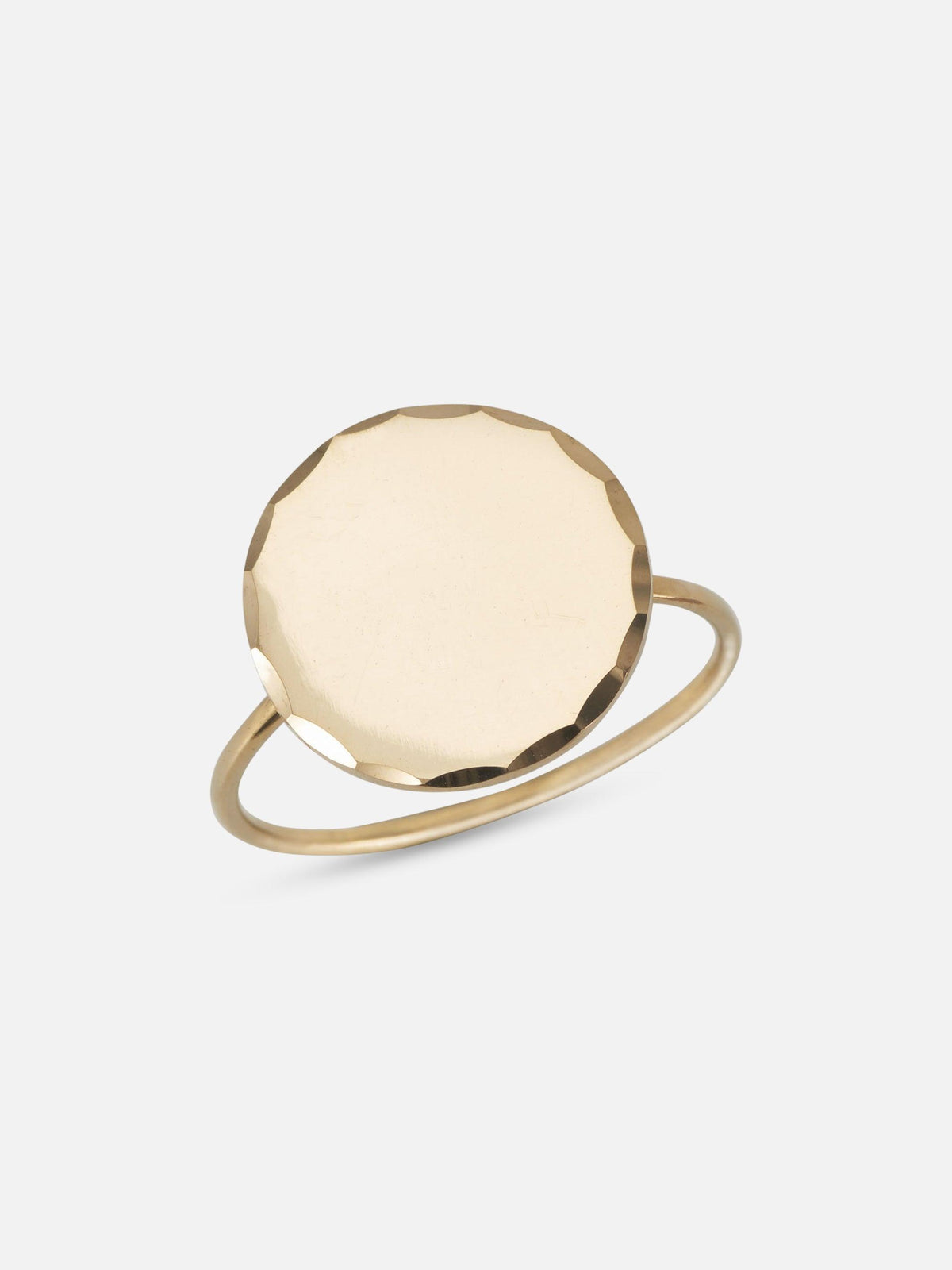 Alice Pierre Textured Circle Ring 1