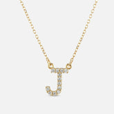 The Gild The Gold Diamond Initial Necklace 1