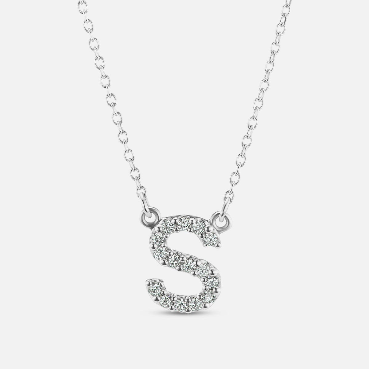 The Gild The Gold Diamond Initial Necklace 2