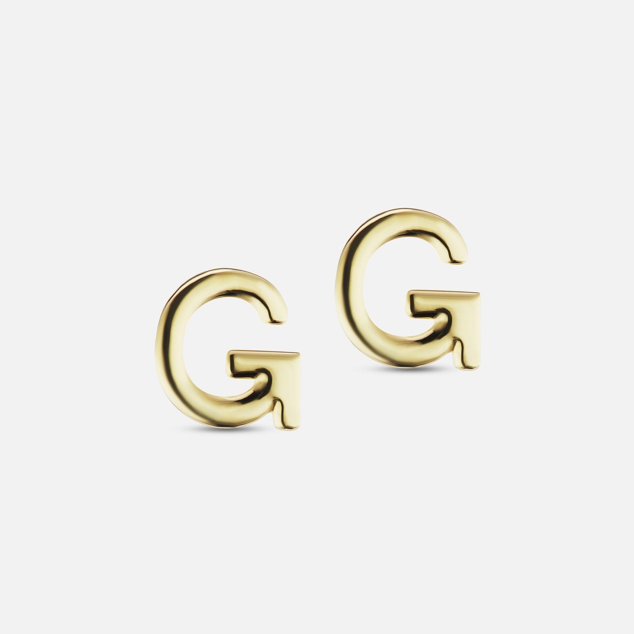 The Gild The Gold Initial Earring 1