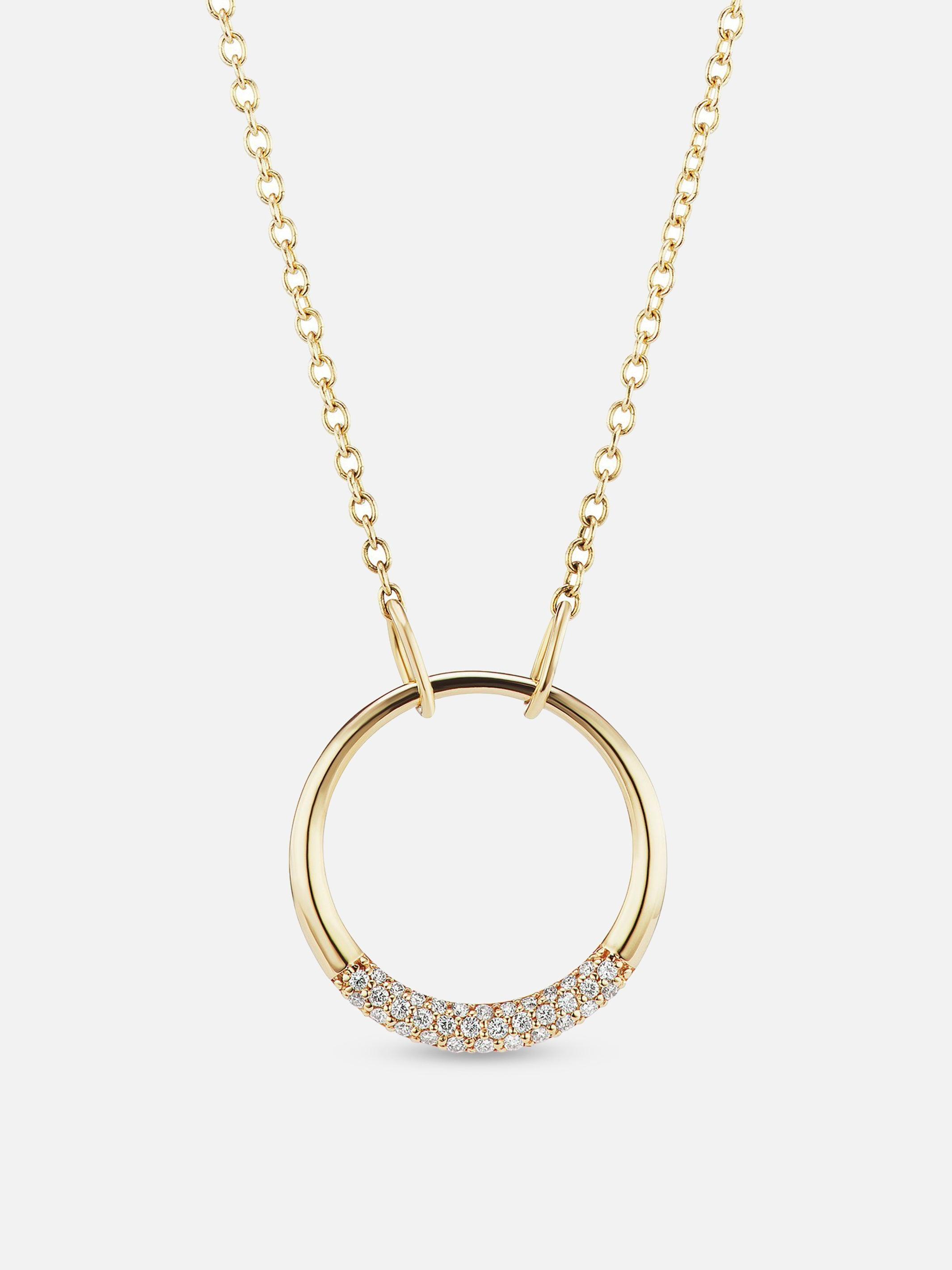 The Gild The Gold Petite Diamond Loop Necklace 1