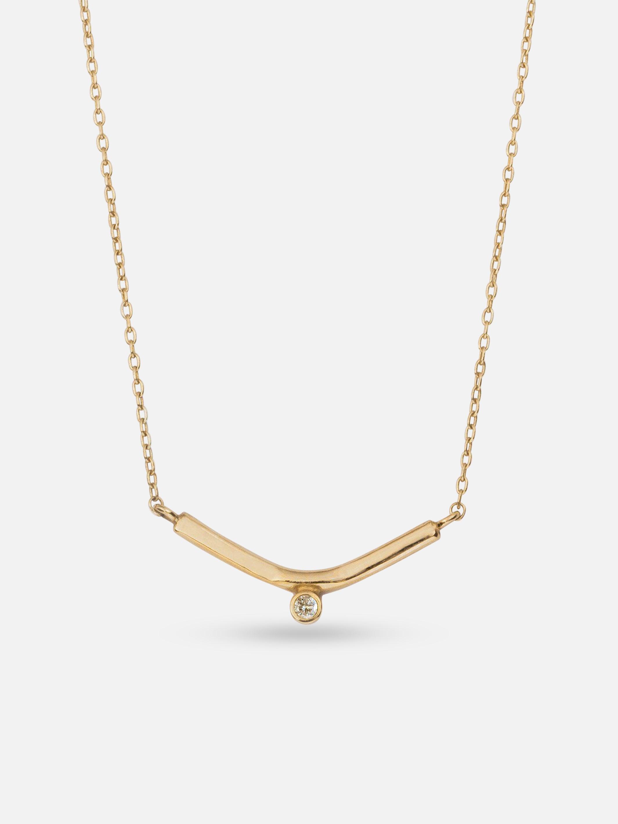 M . Hisae White Diamond Vestra Necklace 1