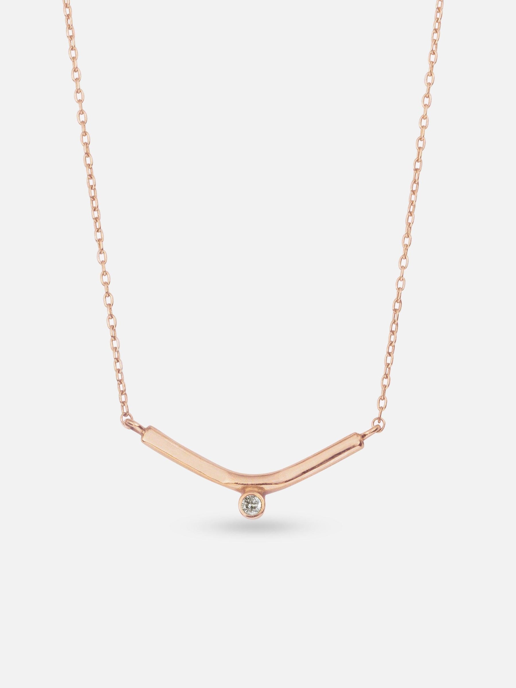 M . Hisae White Diamond Vestra Necklace 4