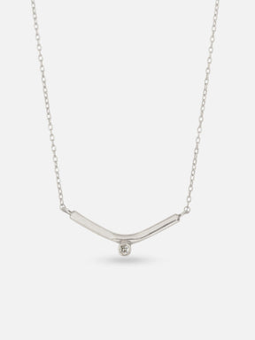 M . Hisae White Diamond Vestra Necklace 5